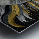 Gilded Sun  Silver Moon – Celestial Wall Art Print Metal print