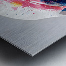 Cosmic Pulse – Abstract Skull Print Metal print