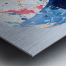 Indigo Soul – Blue and White Skull Print Metal print