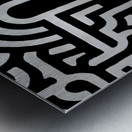 The Pattern of Thought – Minimal Abstract Print Metal print