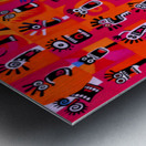 Wall of Screams – Pop Art Faces Print Metal print