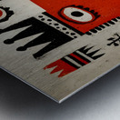 The Red King – Tribal Pop Expressionism Print Metal print