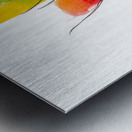 Threefold Harmony – Minimalist Watercolor Vase Print Metal print