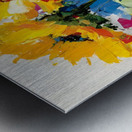 Palette of Sunlight – Sunflower Impasto Print Metal print