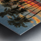 Firewater – Tropical Sunset Reflection Print Metal print