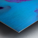 Color Bleed – Neon Lips Print Metal print