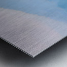 Morning Stillness – Misty Lake Fishing Print Metal print