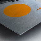 Orange Sun Harbor - Tropical Modern Print Metal print