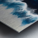 Deep Surge – Abstract Ocean Print Impression metal