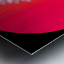 Neon Bloom Eclipse – Retro Daisy Pop Art Print Metal print