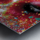 Crimson Skull – Abstract Sugar Skull Art Print Metal print