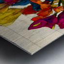 Rainbow Bouquet – Vibrant Floral Still Life Print Impression metal