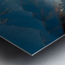 Sapphire Break – Crashing Ocean Wave Art Print Metal print