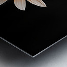 Amber Echo – Warm Toned Floral Minimalist Print Metal print