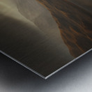 Silent Passage – Golden Boat Landscape Print Metal print