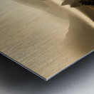 Country Road Reverie – Vintage Sepia Landscape Print Metal print