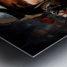 Woman of War – Grit & Grace Portrait Print Metal print