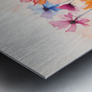 Candy Drip Garden – Abstract Floral Print Metal print