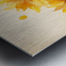 Sunlit Petals – Watercolor Sunflower Art Print Metal print