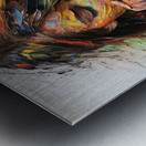 Chromatic Strokes – Abstract Color Field Art Print Metal print