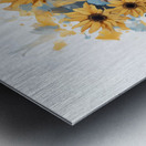 Beautiful Arrangement – Botanical Headpiece Portrait Art Print Metal print