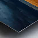 Historical – Golden Prairie Cabin Landscape Art Print Metal print