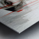 Psychosis – Abstract Expression Portrait Art Print Metal print