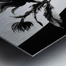 Black and White – Minimal Botanical Art Print Metal print