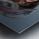 Woman Of War - Tactical Visor Portrait Art Prints Metal print