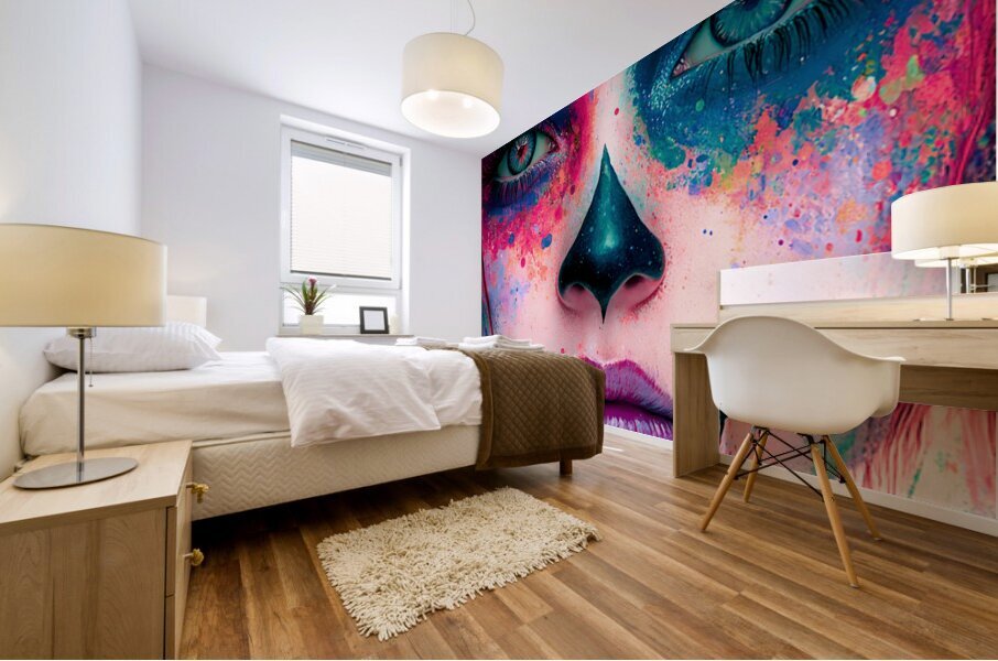 Chica Fiestera De Los Muertos - Party Girl Of The Dead - Dia de los Muertos Art Prints Impression murale