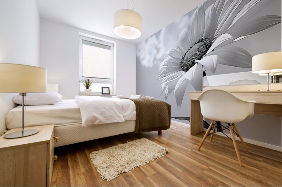 Helianthus Debilis - Botanical Sunflower Study Art Prints Mural print