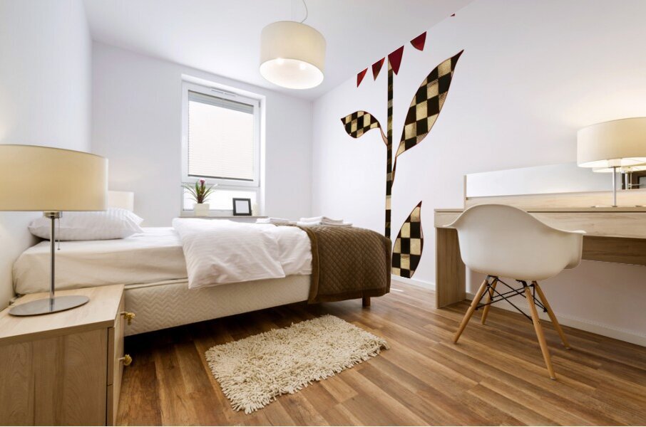 Plaid Botanica 22 - Contemporary Floral Art Prints Impression murale