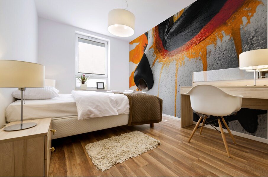 Hija Del Sol Azteca - Daughter Of The Aztec Sun - Dia de los Muertos Art Prints Mural print