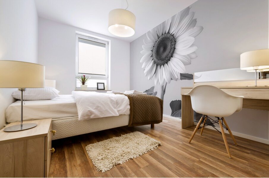 Sunflower Selfie 7 - Sunflower Portrait Art Prints Impression murale