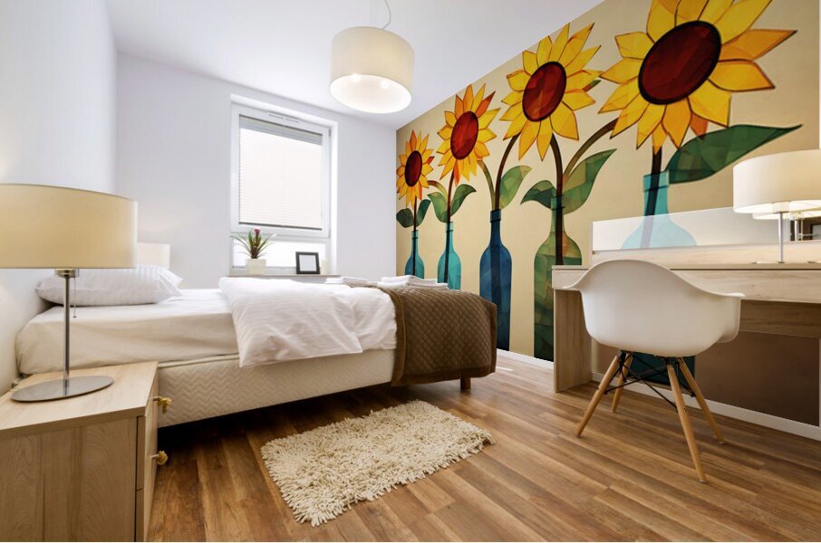 Hold The Line - Sunflower Row Art Prints Mural print