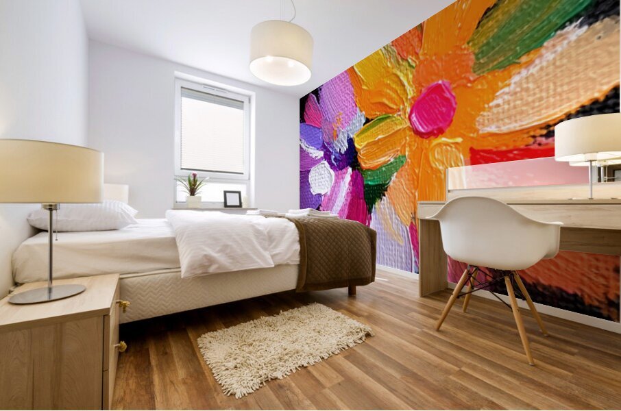 Eclat De Couleurs - Color Shout - Bold Floral Art Prints Mural print