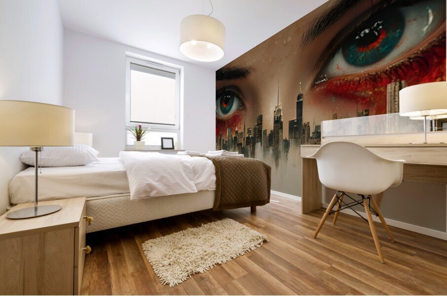 I See Therefore You Are - Surreal Eye Portrait Art Prints Impression murale