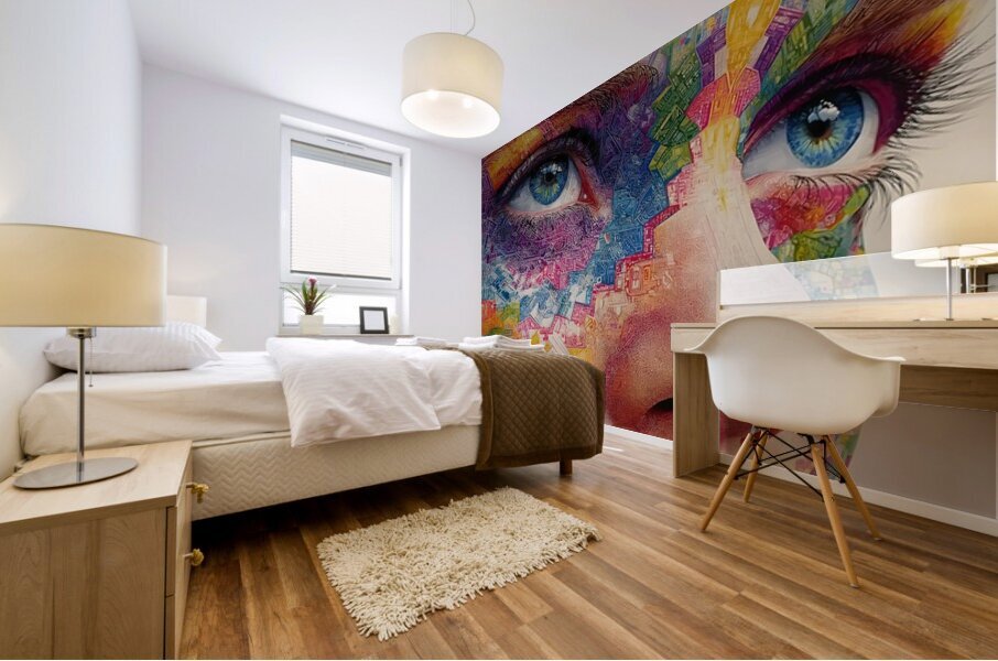 Cartografia Del Alma - Cartography Of The Soul - Surreal Portrait Art Prints Mural print