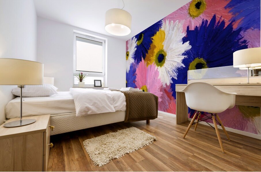 Palette En Fleurs - Palette In Bloom - Abstract Floral Art Prints Impression murale