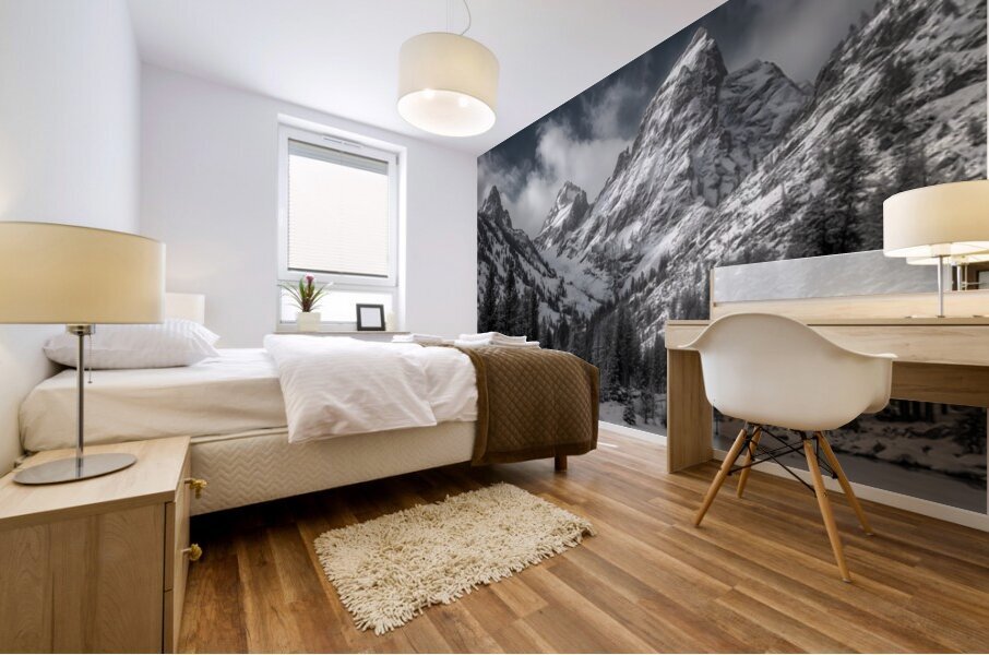 Where Giants Sleep - Mountain Landscape Art Prints Impression murale