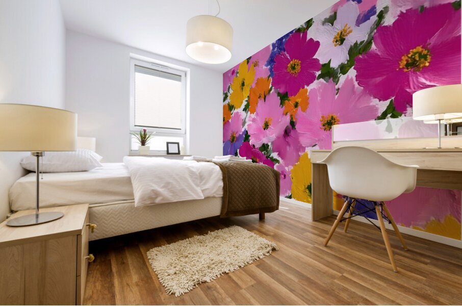 Eclat De Couleurs - Burst Of Colors - Abstract Floral Art Prints Impression murale