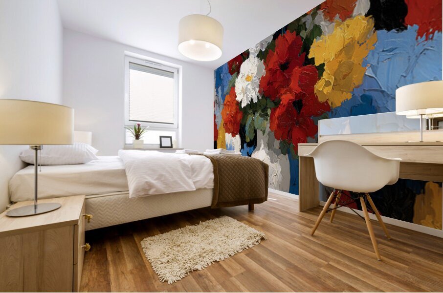 Explosion De Couleurs - Explosion Of Colors - Abstract Floral Art Prints Impression murale