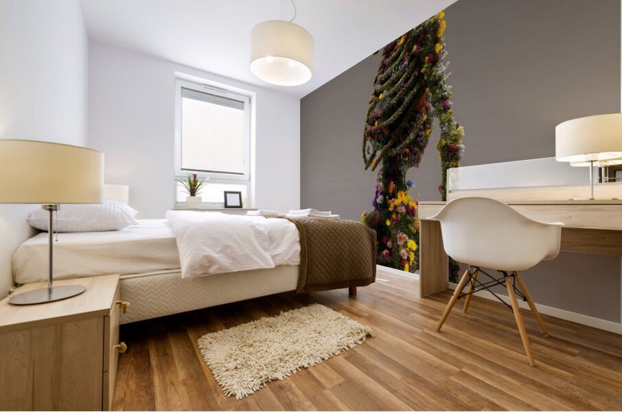 Decay In Bloom - Sculptural Botanical Art Prints Mural print