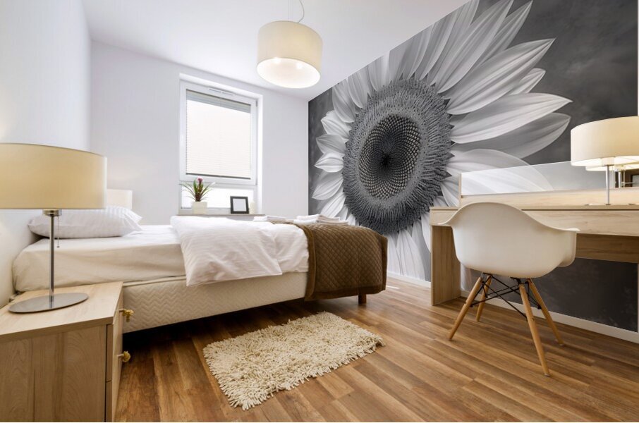 Sunflower Selfie 17 - Sunflower Portrait Art Prints Mural print