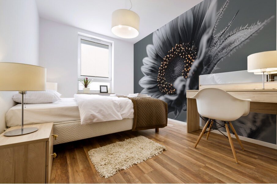 Sunflower Selfie 19 - Sunflower Portrait Art Prints Mural print