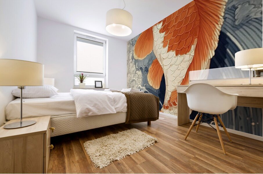 Tabi No Hajimari 旅の始まり - The Voyage Begins - Japanese Koi Art Prints Mural print