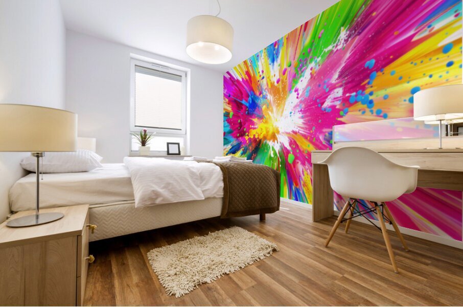 Paintbomb – Color Splash Abstract Art Print Mural print