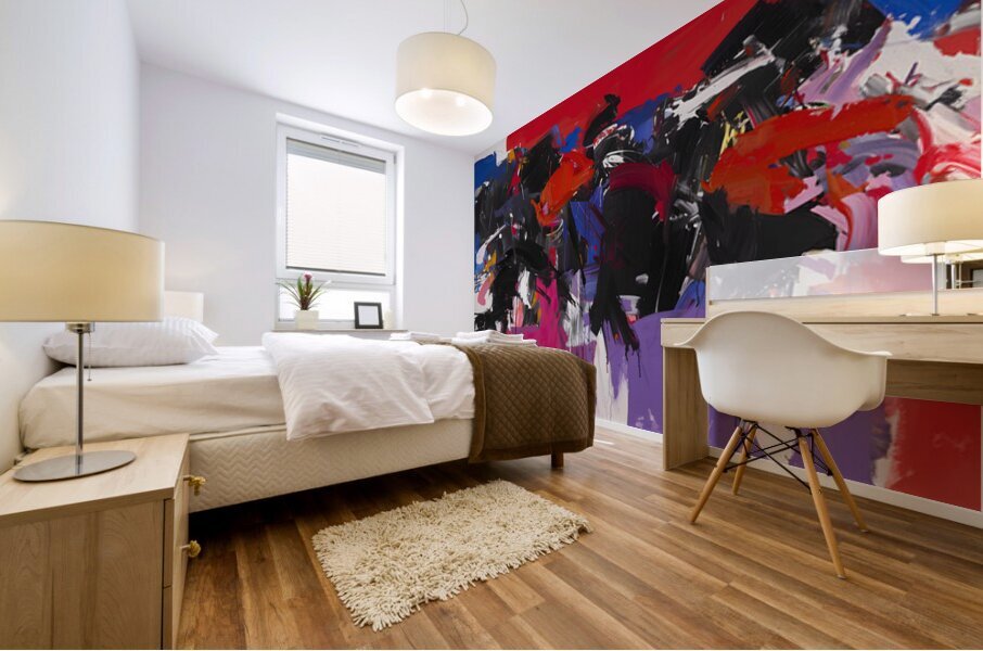 Warpaint Protest – Pop Portrait Art Print Mural print