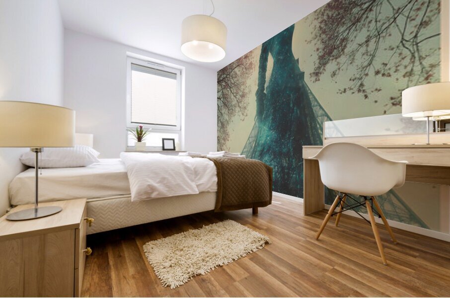 The Lady of Paris – Vintage Fashion Art Print Mural print