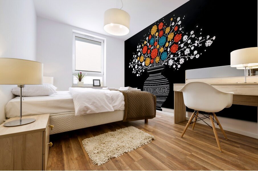 Pop Botanique – Botanical Pop Art Print Mural print